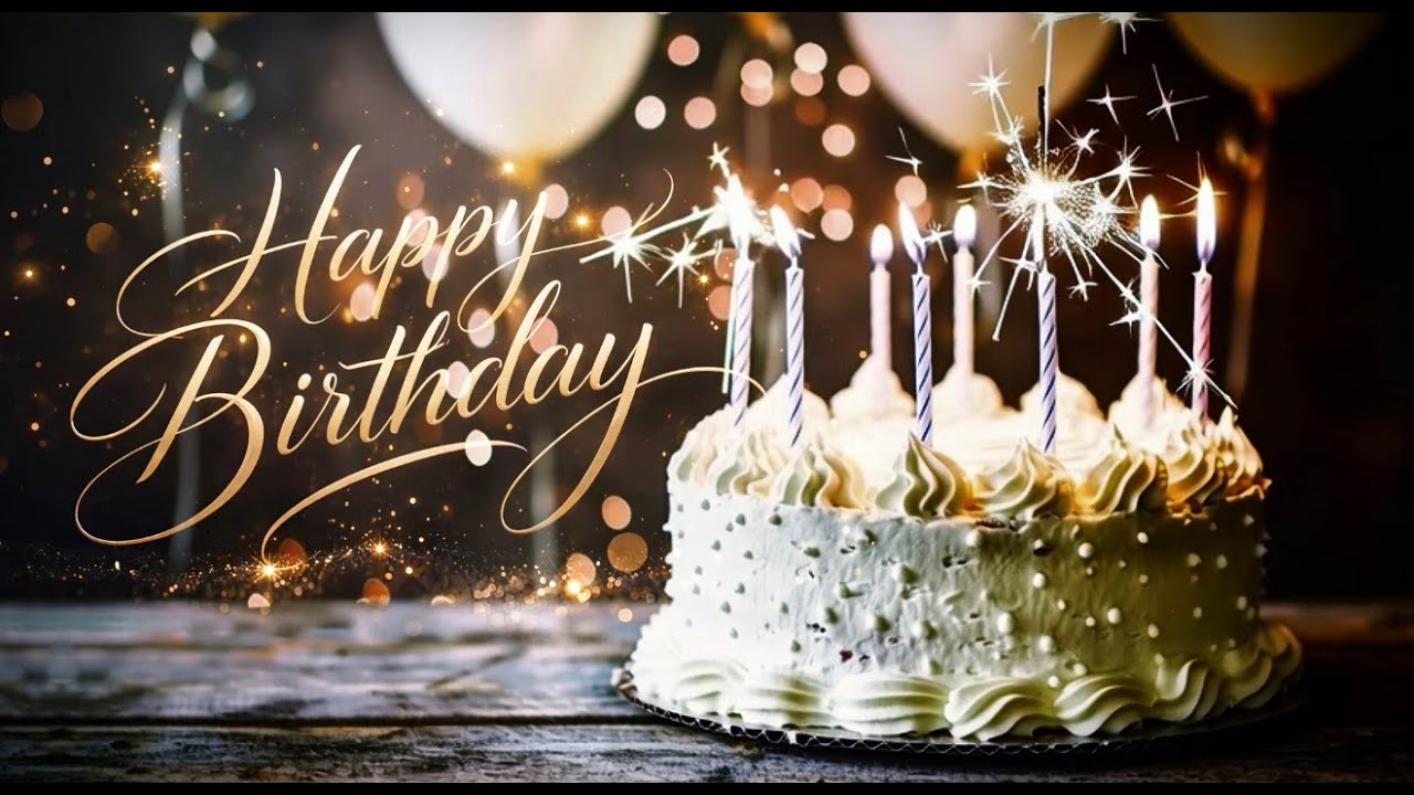 🎂 Elegant Happy Birthday Ambience | Champagne Party Music | Adult Birthday Background Screensaver