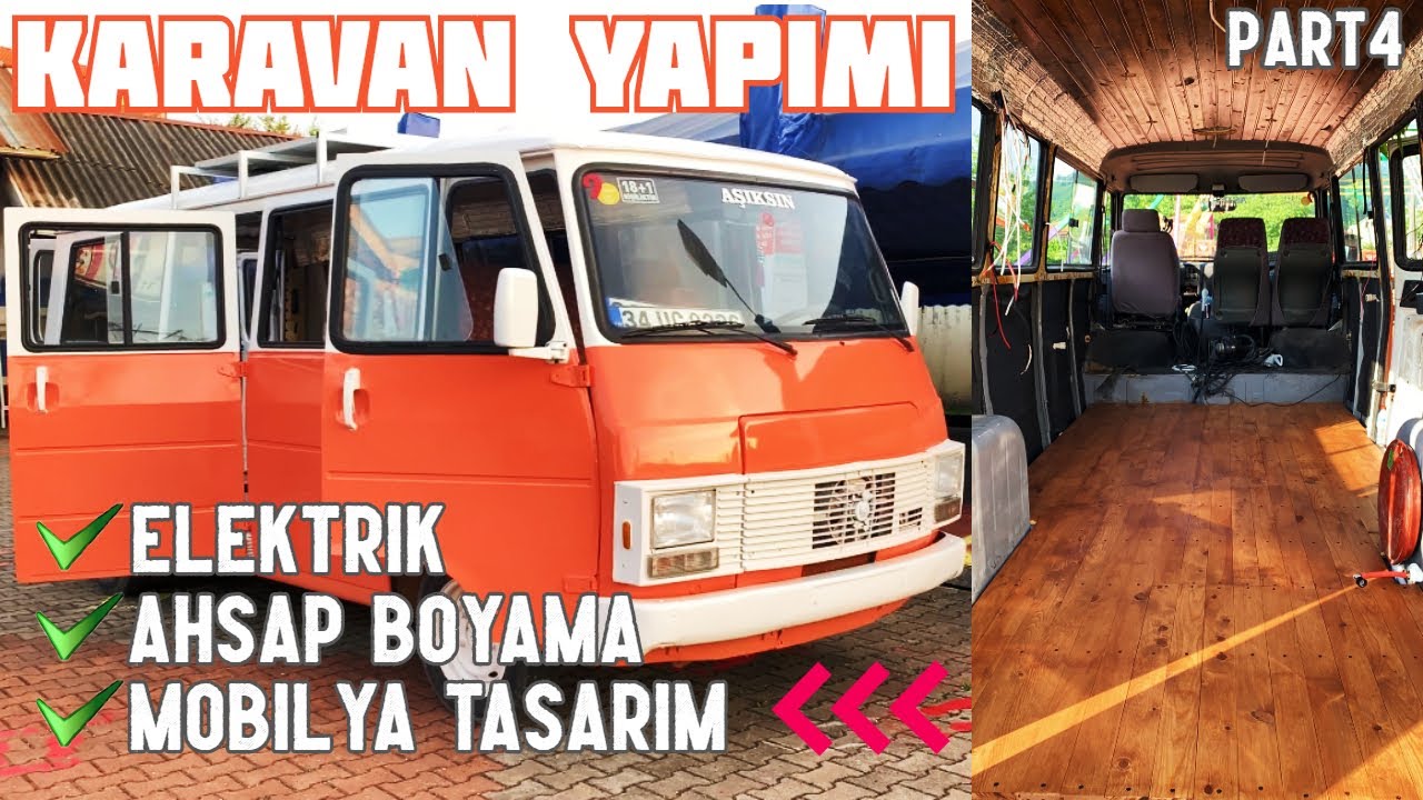 MOTOKARAVAN YAPIMI (Kendi Karavanını Yap) Karavan Yapımı Vlog Part4