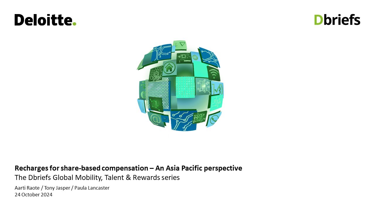 Recharges for share-based compensation – An Asia Pacific perspective