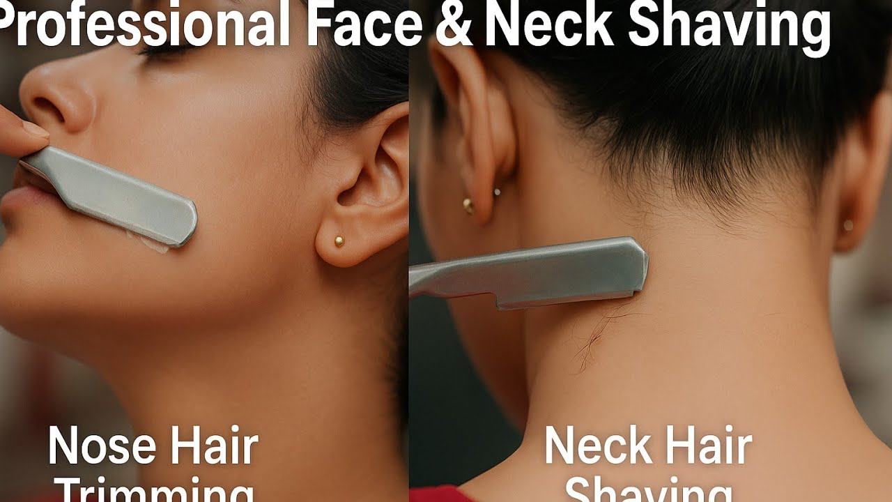 Women's face shaving nose hair cutting neck hair save মুখ শেভিং নাকের চুল কাটা ঘারের চুল নিরাপদ