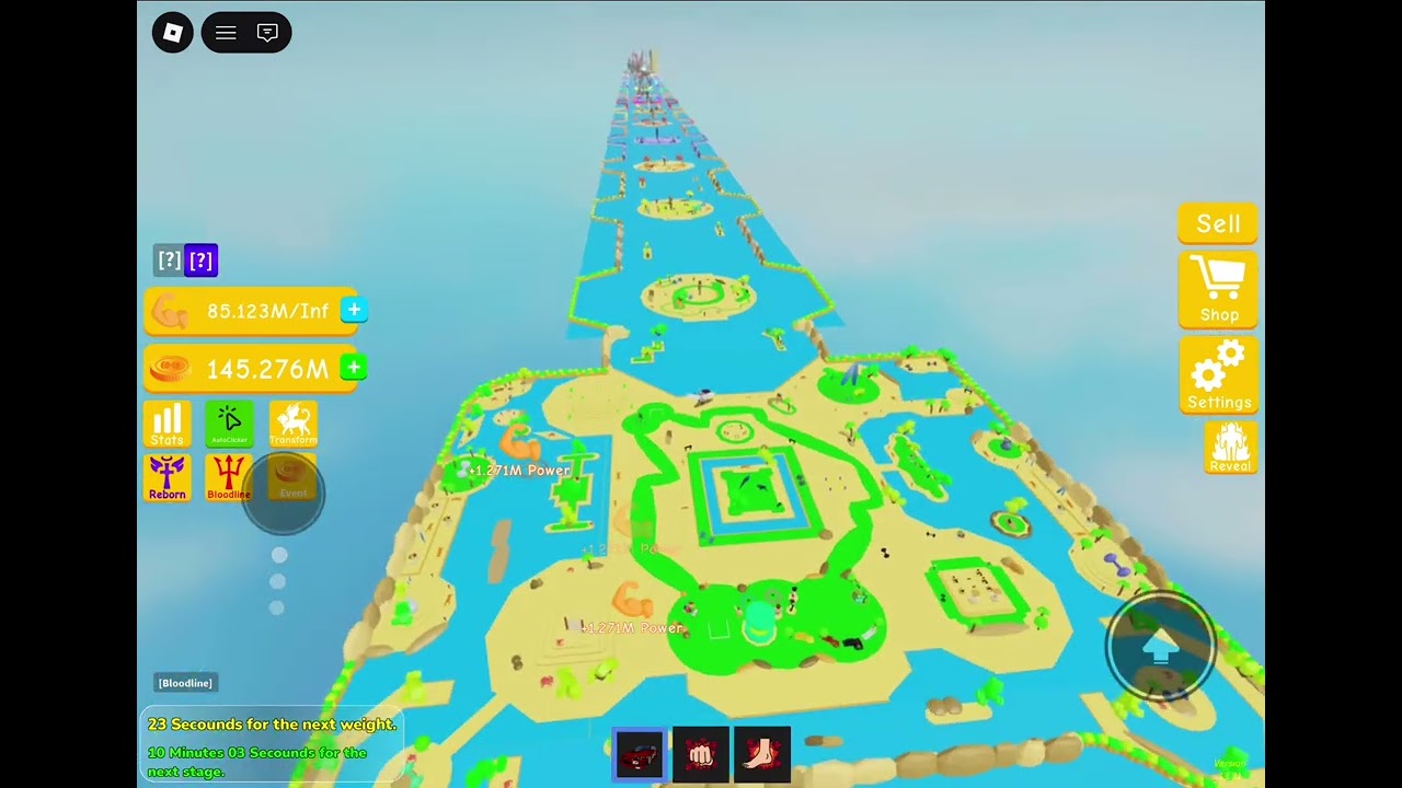 Lifting simulator number 2 not real but it’s a modded 7x strength and 3X coins v rank 3