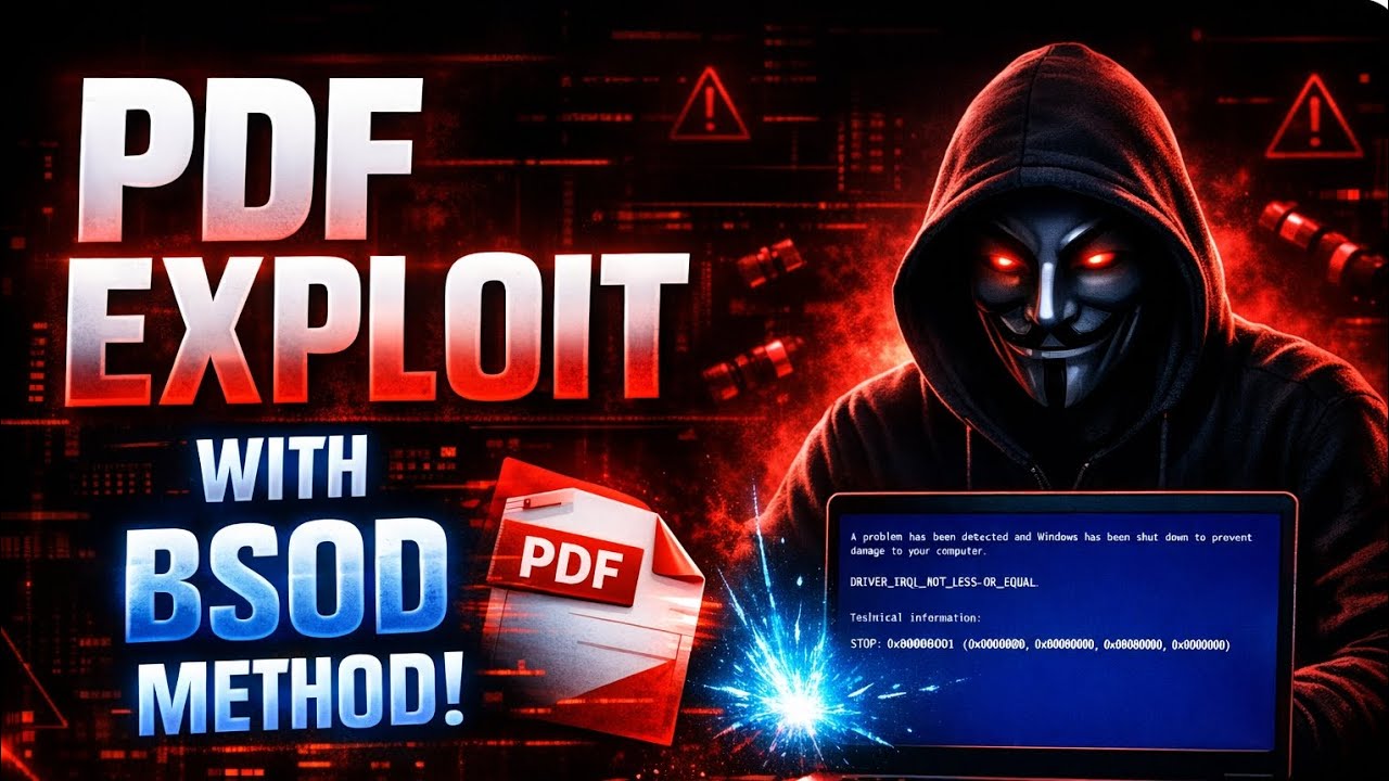 PDF EXPLOIT URL INJECTOR WITH BSOD METHOD 