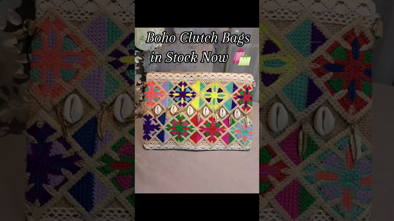 Boho Clutch Bags, Perfect for Summer Vibes! #bohobag #summerbag