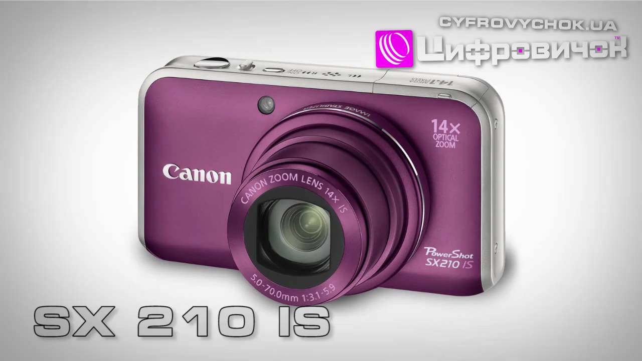 Видеообзор Canon PowerShot SX210 IS