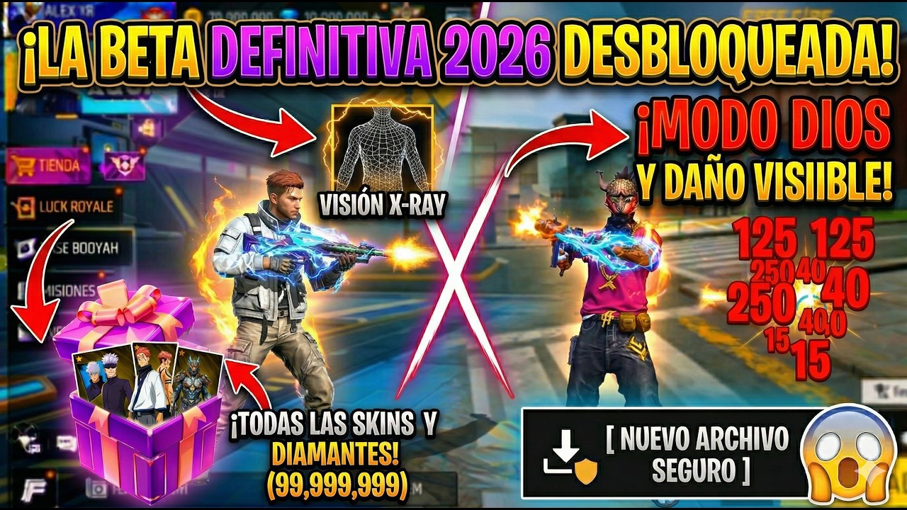 🛑 LA VERDAD REVELADA: C&oacute;mo DESCARGAR y JUGAR el FREE FIRE BETA VISIBLE 2026 (&iquest;Hay Da&ntilde;o?)