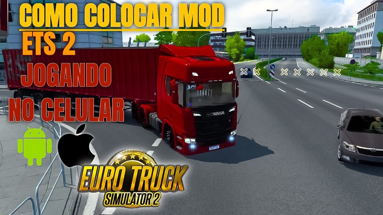 como colocar mod no ets 2 jogando no celular, como adicionar mod no euro truck simulator, no celular