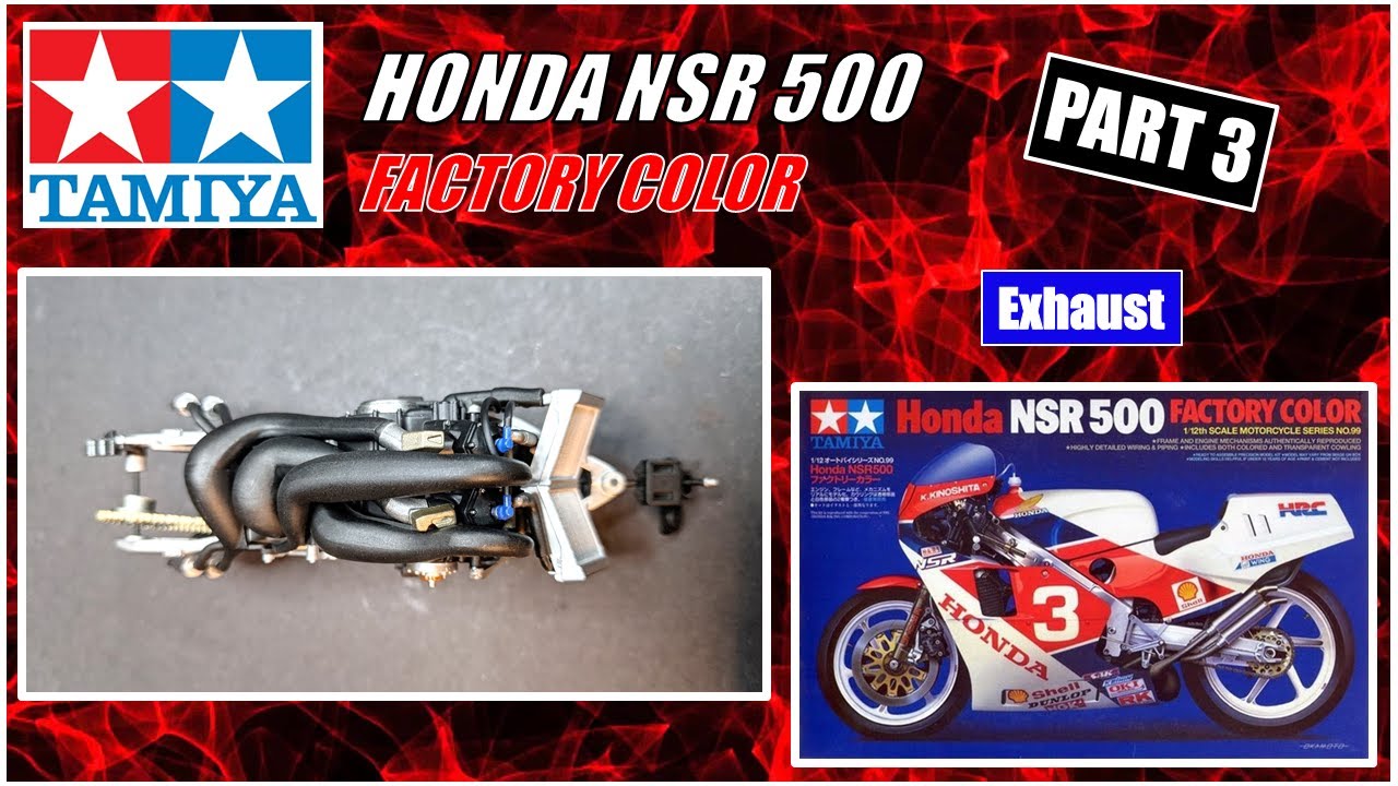 How to build TAMIYA Honda NSR 500 Factory Color - PART 3