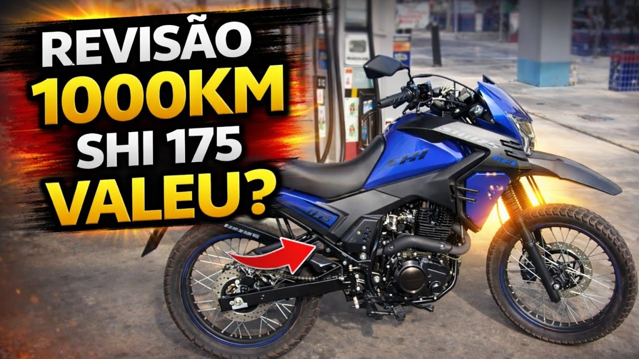 FINALMENTE OS PRIMEIROS 1.000 QUILÔMETROS E REVISÃO DA SHI175 DA SHINERAY