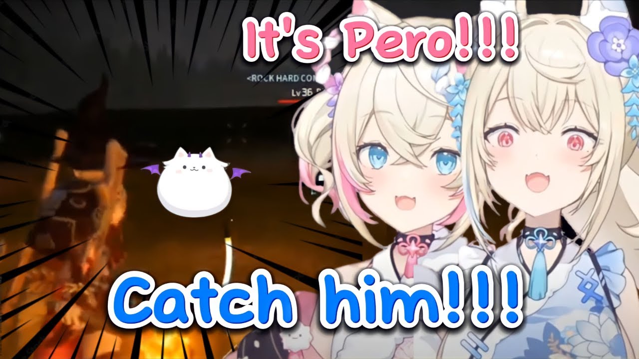 FuwaMoco caught Pero in PalWorld?!!! [FuwaMoco/HoloEn] [EngSub]