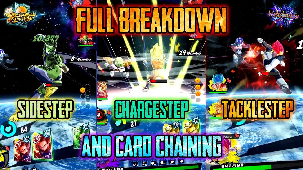 How To Combo! FULL BREAKDOWN! - Chaining Cards - SideStep - ChargeStep - TackleStep - DB Legends