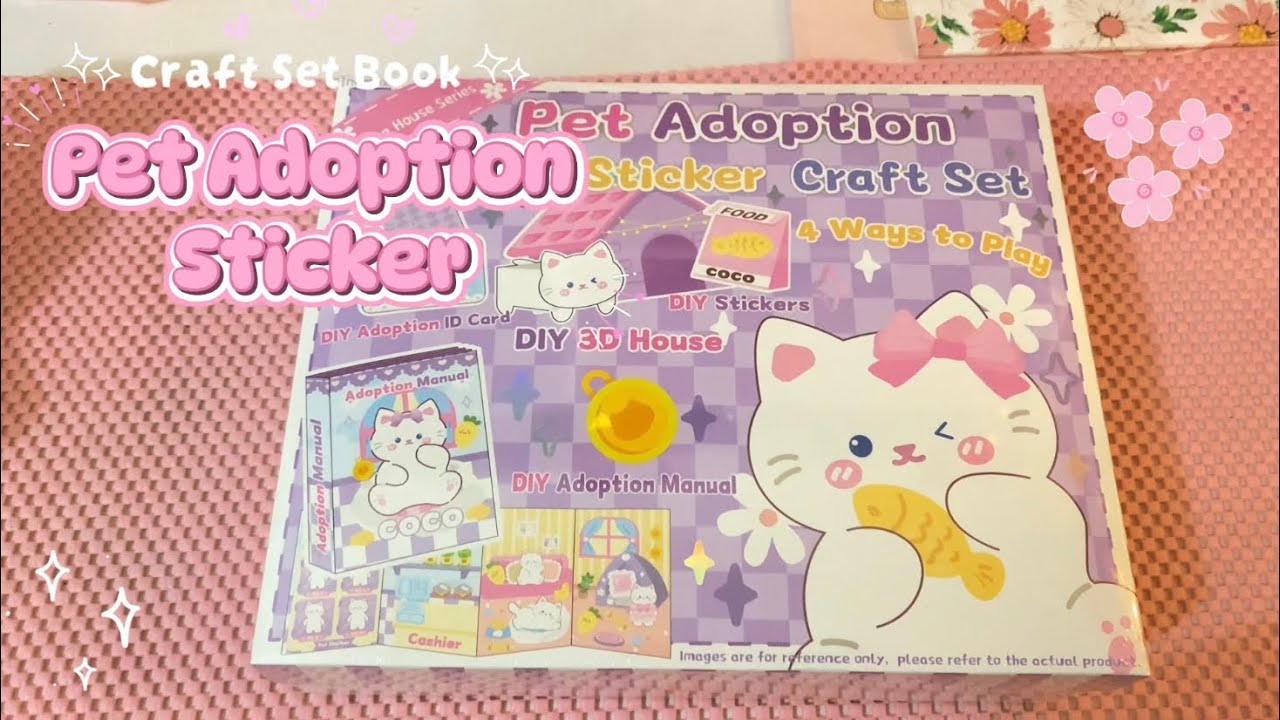 CUTE PET DIY CRAFT STICKERS | CRAFT BOOK SET