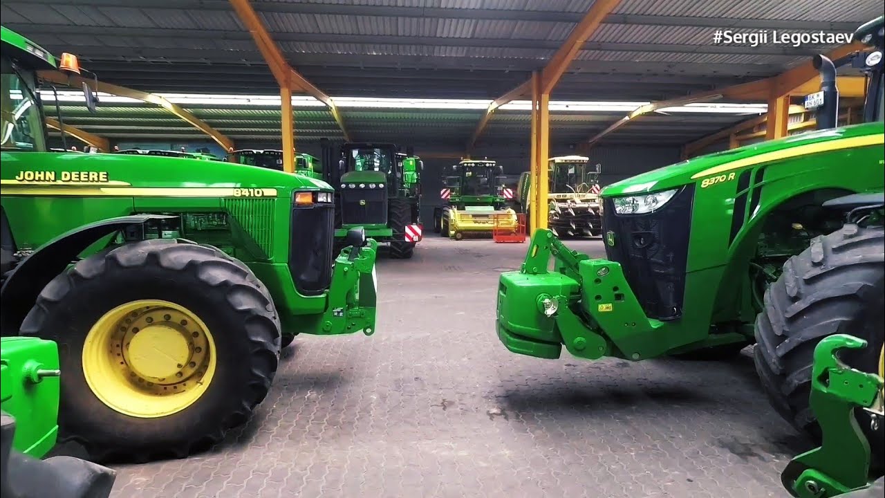 Легендарный дедушка John Deere 8410 против внучка John Deere 8370R / Обзор тракторов