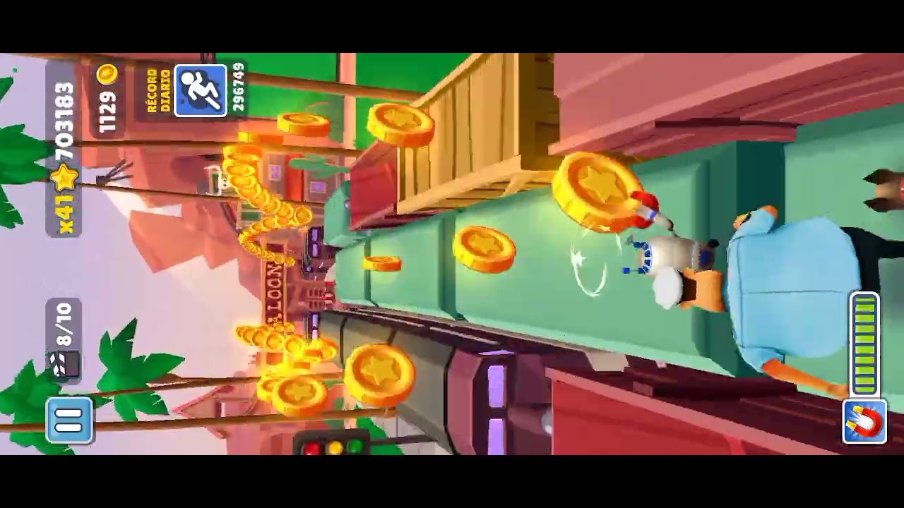 Jugando Subway Surfers 