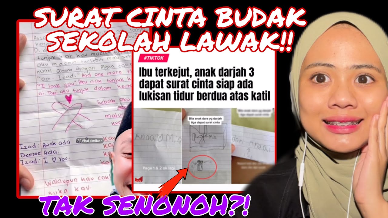 VIRAL SURAT CINTA BUDAK SEKOLAH LAWAK‼️🤣 ADA YANG TAK SENON0H!! 