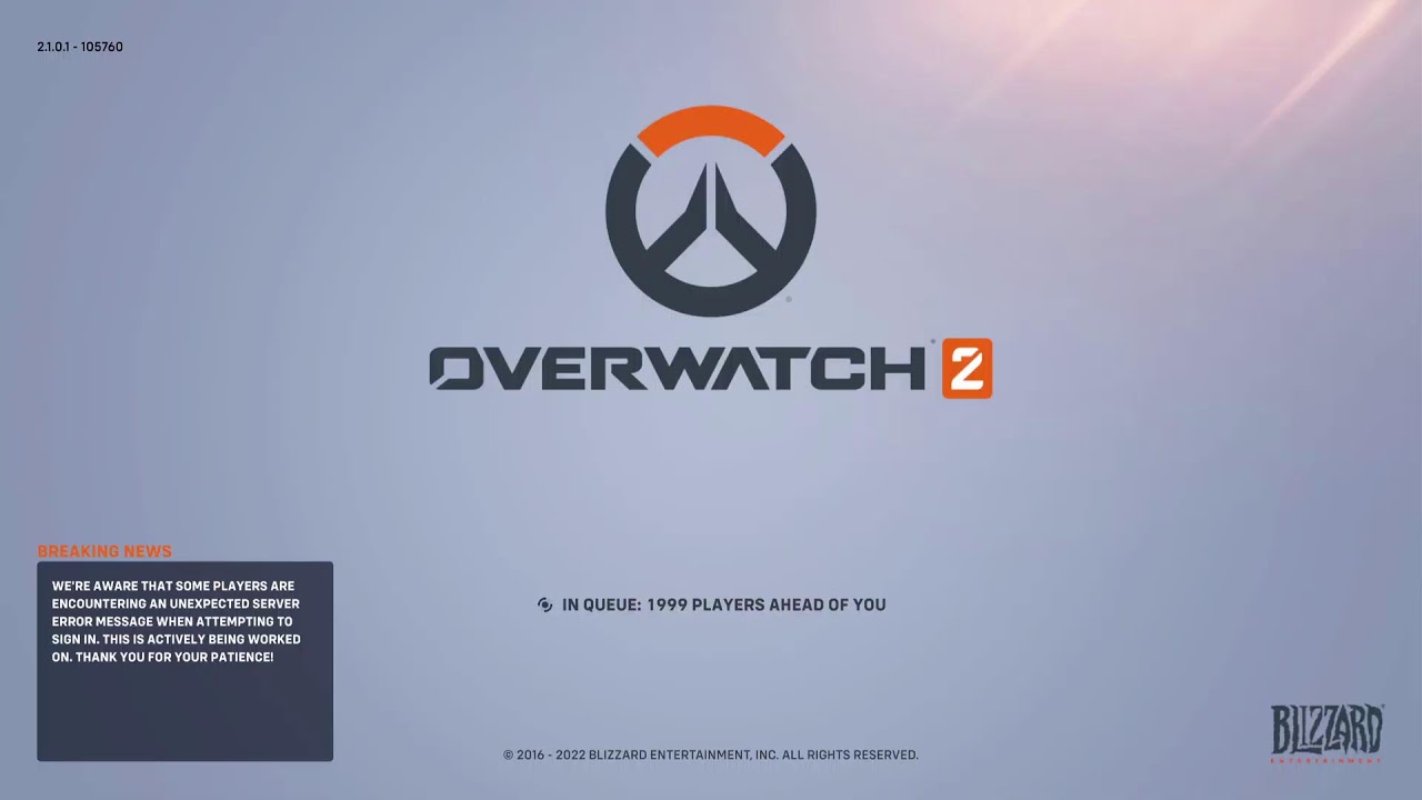 Overwatch 2 - Cannot Login on Day 1