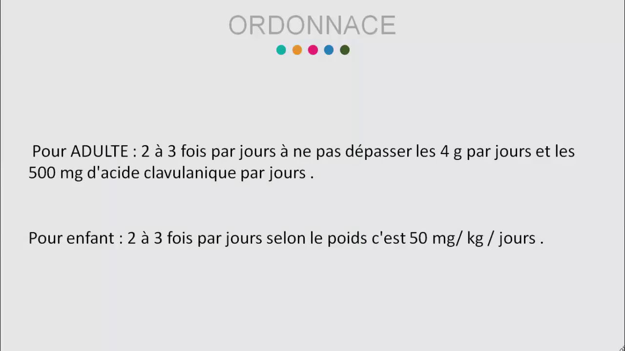 Prescription médicamenteuse en odontologie : AUGMENTIN