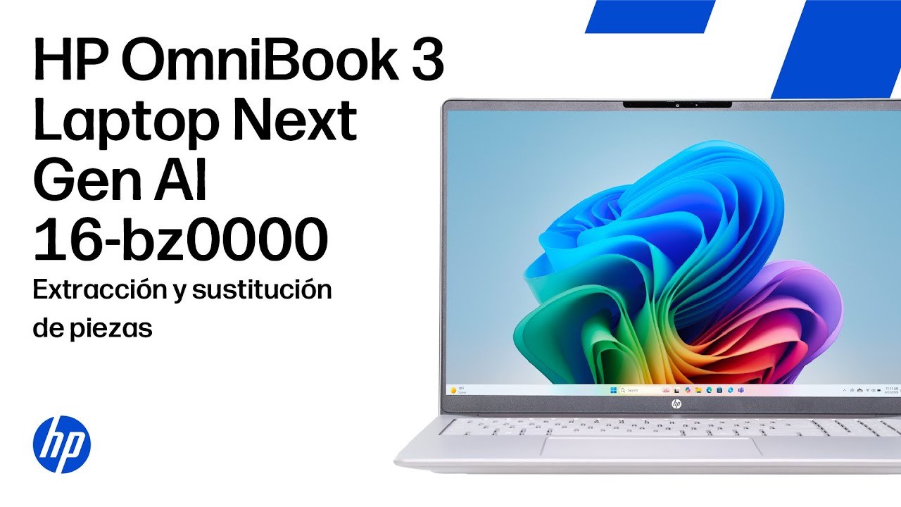 Retirando y reemplazando piezas | HP OmniBook 3 Portátil de Nueva Generación AI 16-bz0000