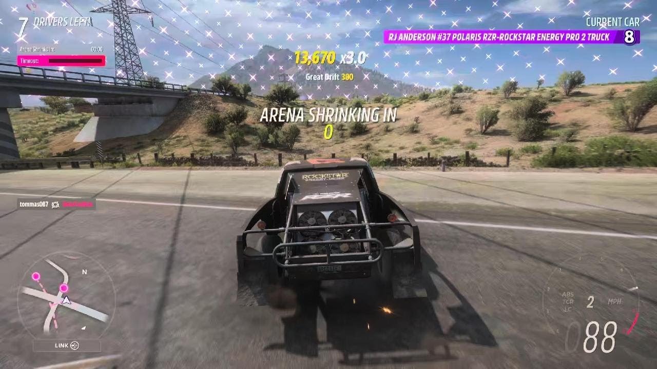 Forza Horizon 5 The Eliminator Final Showdown Rockstar Energy Pro Truck vs Beetle and Mercedes Amg