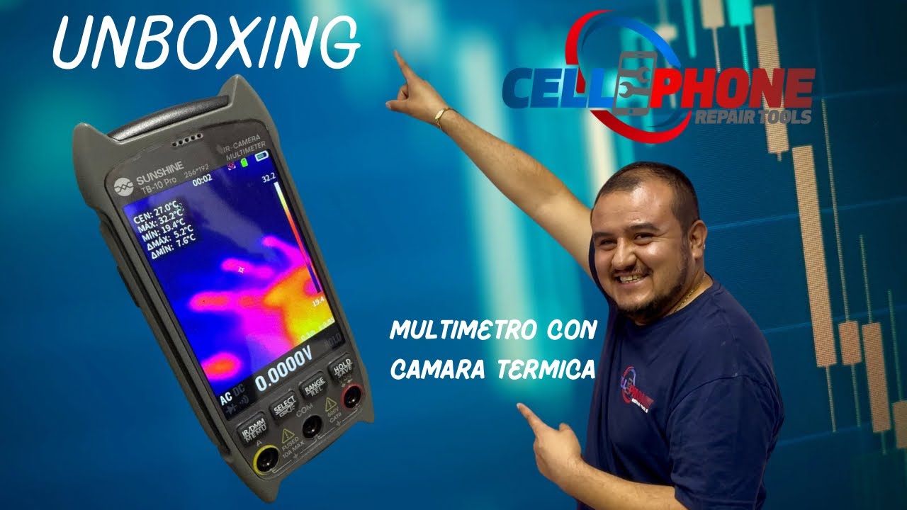 Unboxing multimetro con cámara térmica