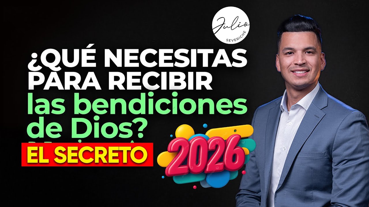😭Que NECESITAS para RECIBIR LA BENDICIÓN😭de DIOS eN 2026/INGLES ESPAÑOL-Pastor Julio Severiche 480