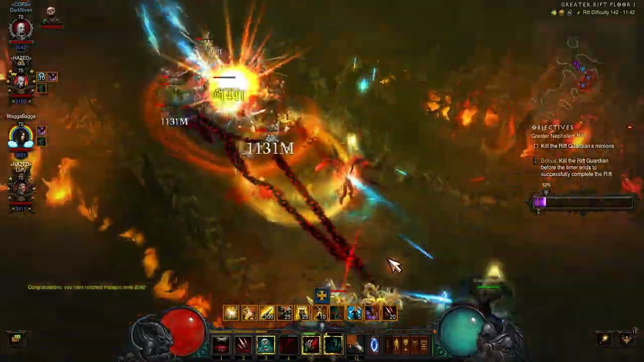 Diablo III - 4 Players group Speed 140+ in Season 37