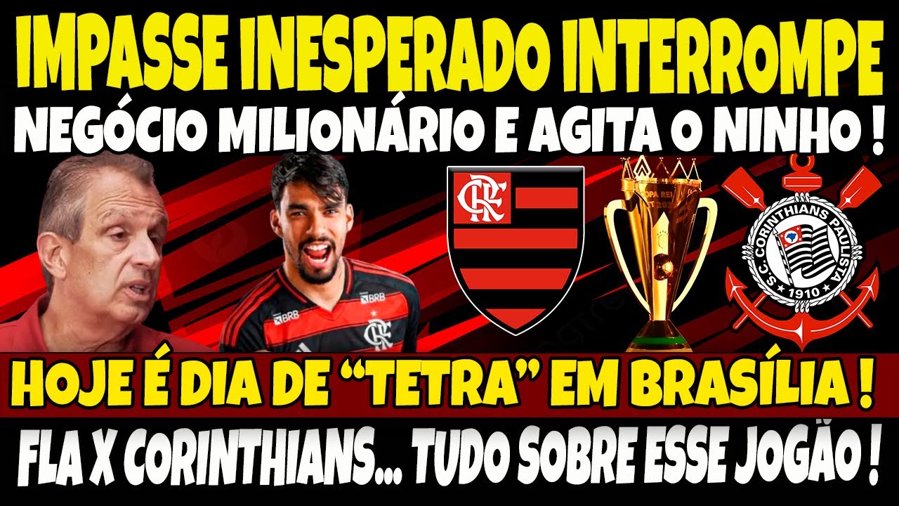 IMPASSE INESPERADO INTERROMPE NEGÓCIO MILIONÁRIO E AGITA OS BASTIDORES DO NINHO/ FLAMENGO PELO TETRA