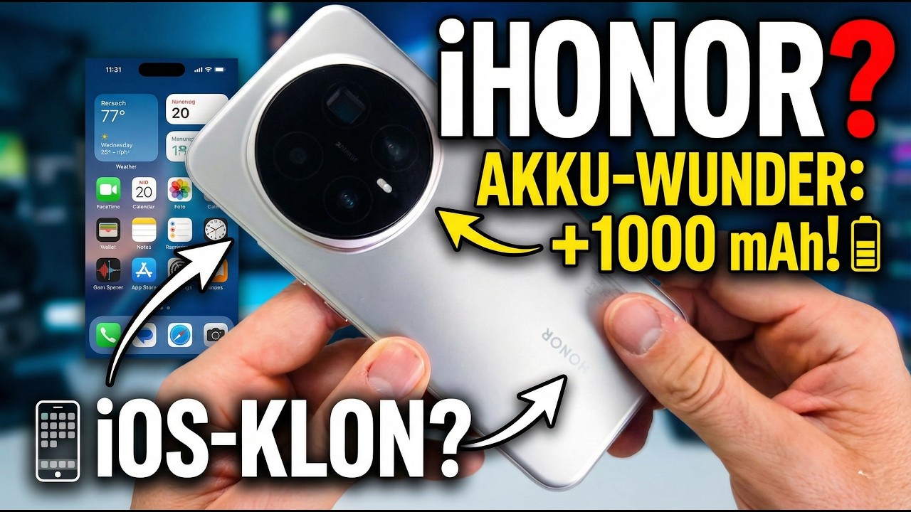 iHonor? Das Honor Magic 8 Pro im Ersteindruck: von Akku-Wunder und iOS-Klon | SeppelPower