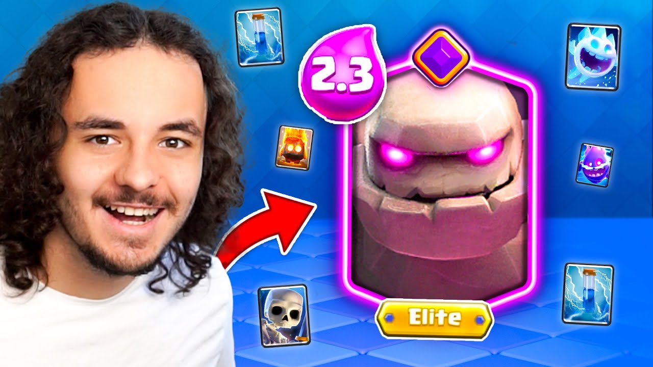 NAJTAŃSZY DECK Z GOLEMEM 2.3 CYCLE w Clash Royale