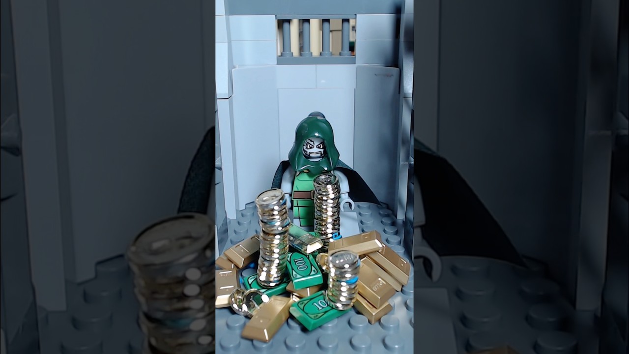 Doctor Doom LEGO Minifig #mcu #lego #doctordoom #marvel #legotutorials