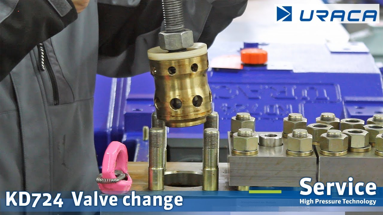 KD724 Valve change - Ventilwechsel - URACA