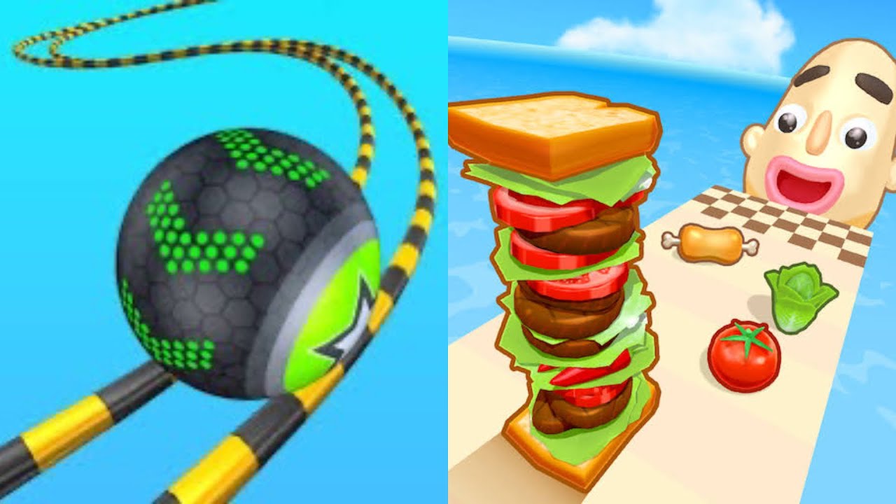 Going Balls & Sandwich Runner - All Level Gameplay New update Gameplay 2026