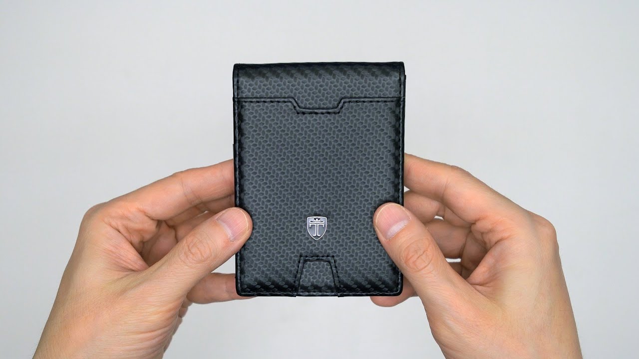 TRAVANDO Mens Slim Wallet with Money Clip AUSTIN RFID Blocking Bifold Credit Card Holder Unboxing