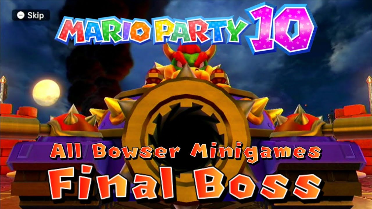 All Bowser Minigames + Final Boss | Mario Party 10