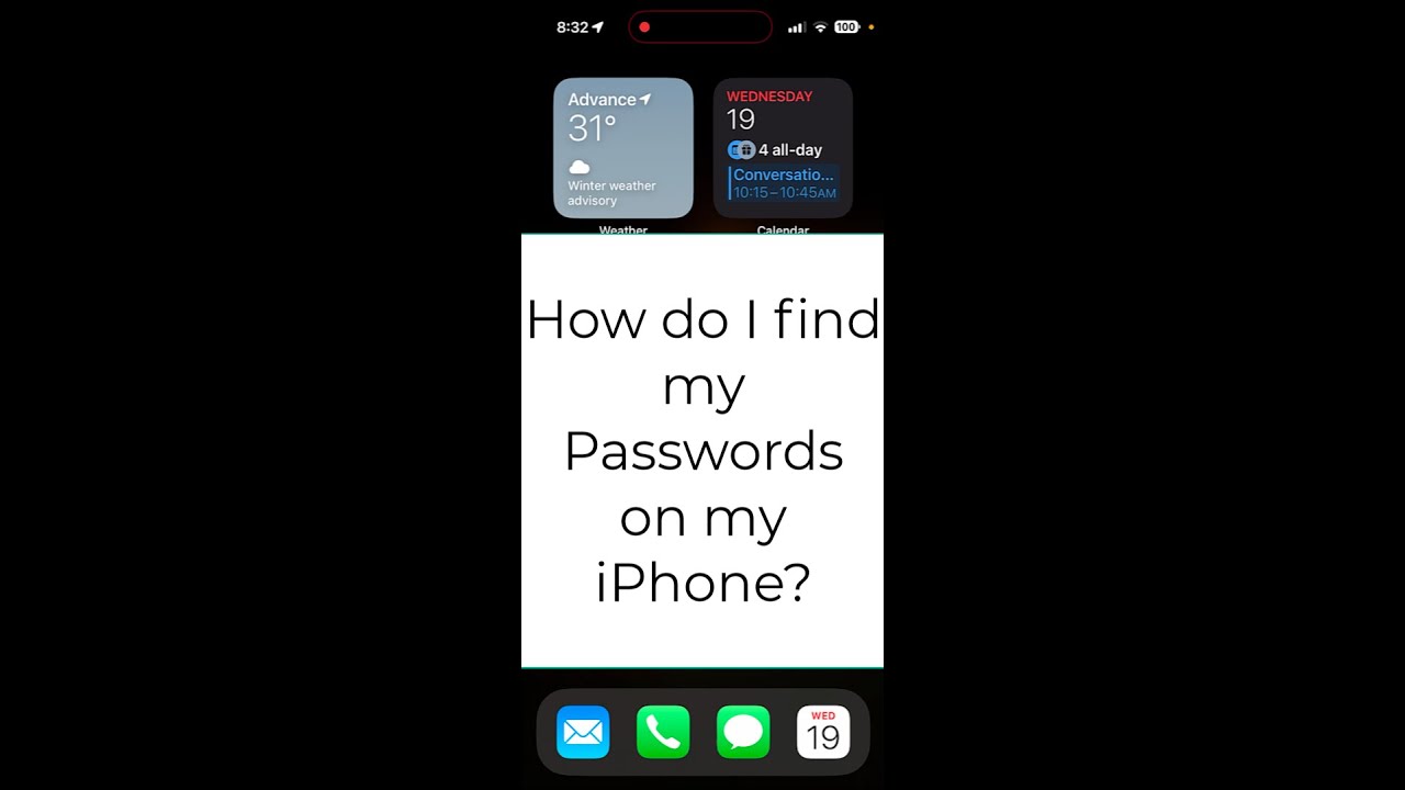 How do I find my Passwords on my iPhone - 2025 Update