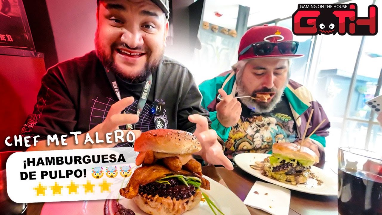 Las Hamburguesas más BRUTALES 🤟 - Chef Metalero Degustando con GOTH