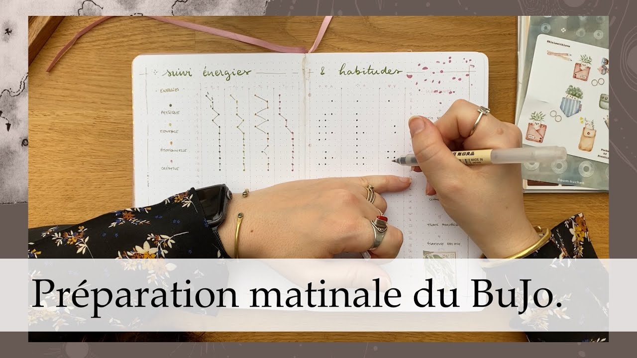 Organiser ma journée dans le Bullet Journal en toute sérénité - routine du matin dans le BuJo