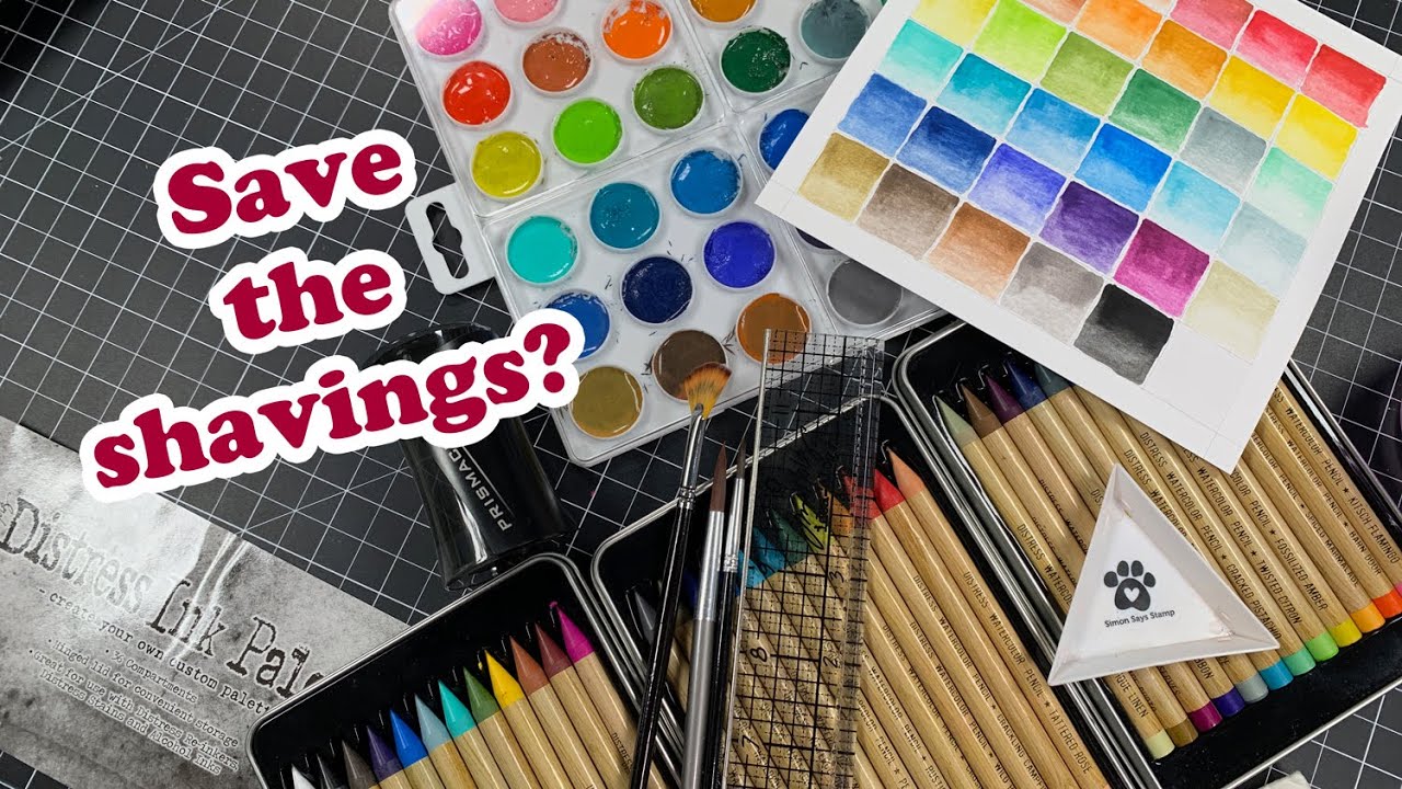 Making a Distress Watercolor Pencil Palette