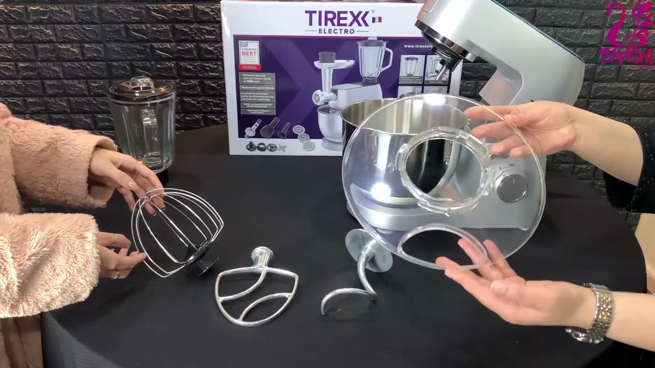 عجانة Tirex 3en1 لي راح تهنيك من تعب لعجين و تحضرلك الذ العصائر و تهنيك من فرم اللحم بسرعة 1500w