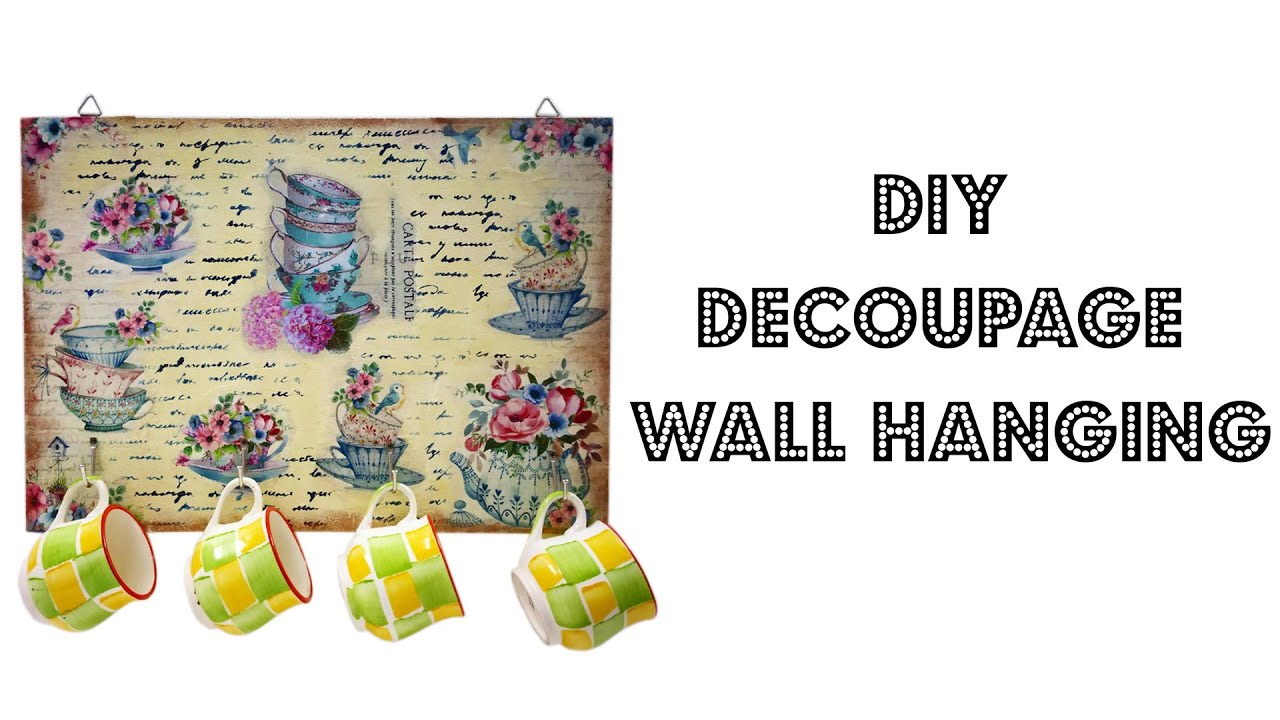 DIY Decoupage Wall Hanging