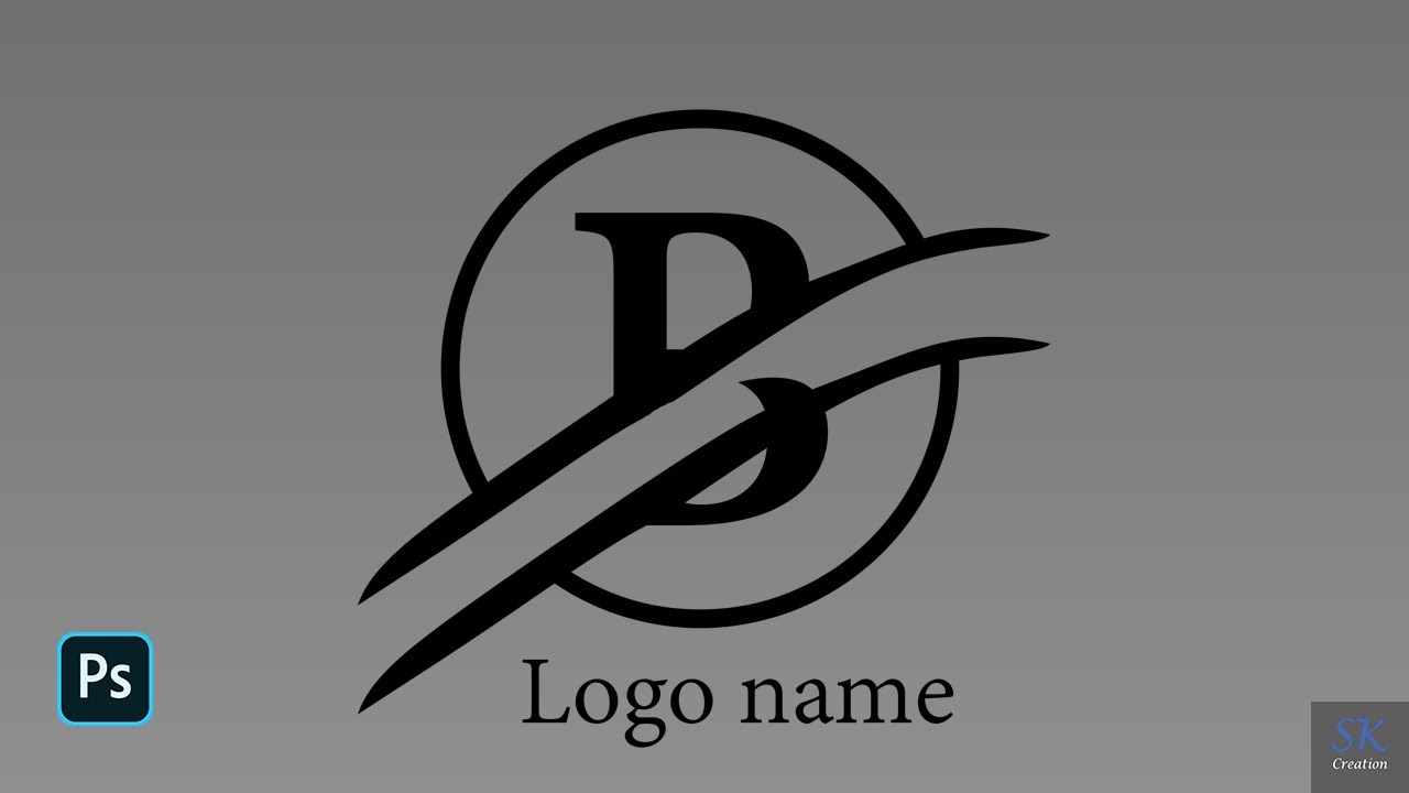 Logo design for beginners in photoshop 02 Alphabet B|Photoshop tutorial |SK Creation