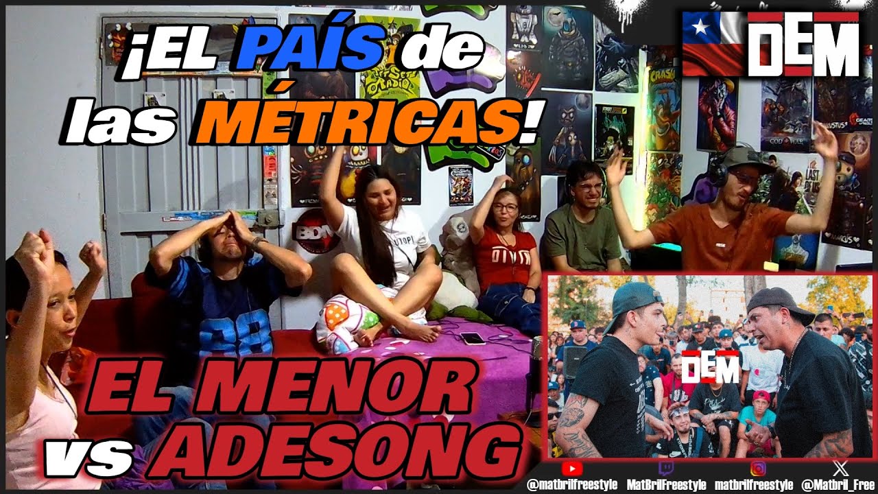 🔴COLOMBIANOS REACCIONAN a EL MENOR vs ADESONG - ¡EL PAÍS de las MÉTRICAS! [DEM CHILE FINAL 2023]