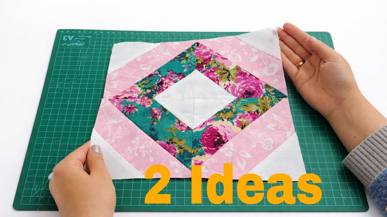 Can Fabric Scraps Turn into a Masterpiece Quilt Block?/2 Easy Quilt Block Ideas