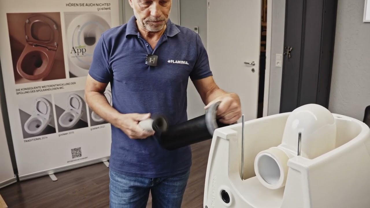 FLAMINIA Montagevideo — Einbau Wand WC