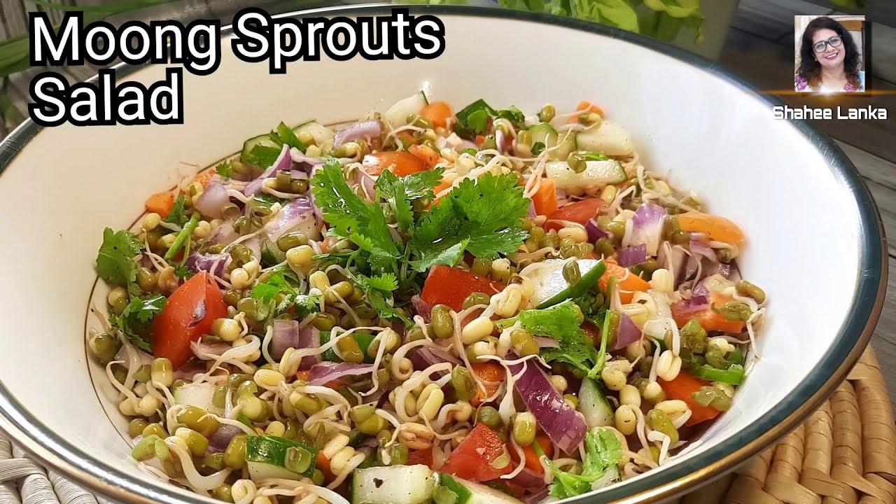 Moong sprout salad for weight loss | Healthy salad recipe | Moong Sprout Salad | Shahee Lanka