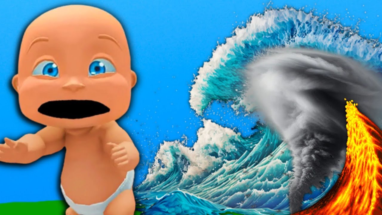 Baby Survives 100 NATURAL DISASTERS!