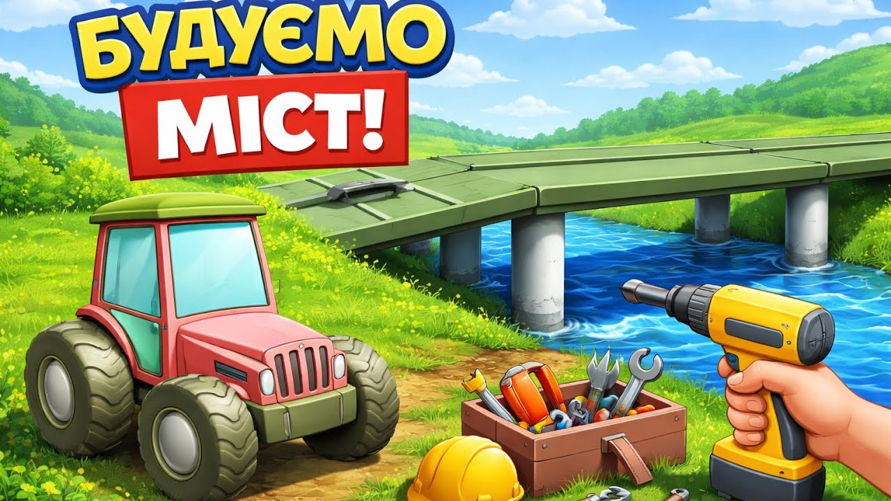 Мультики українською! Будівництво моста