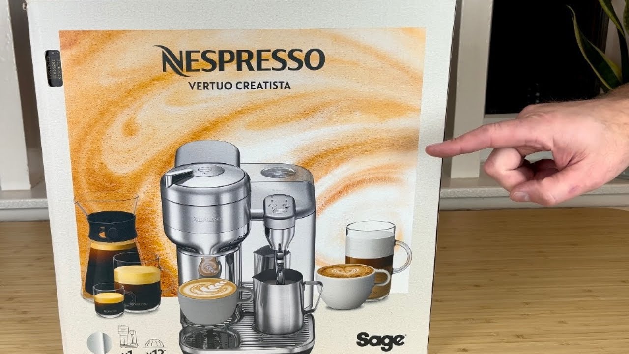 Распаковка, первое использование и первый обзор кофемашины Nespresso VERTUO CREATISTA | Обзоры ко...