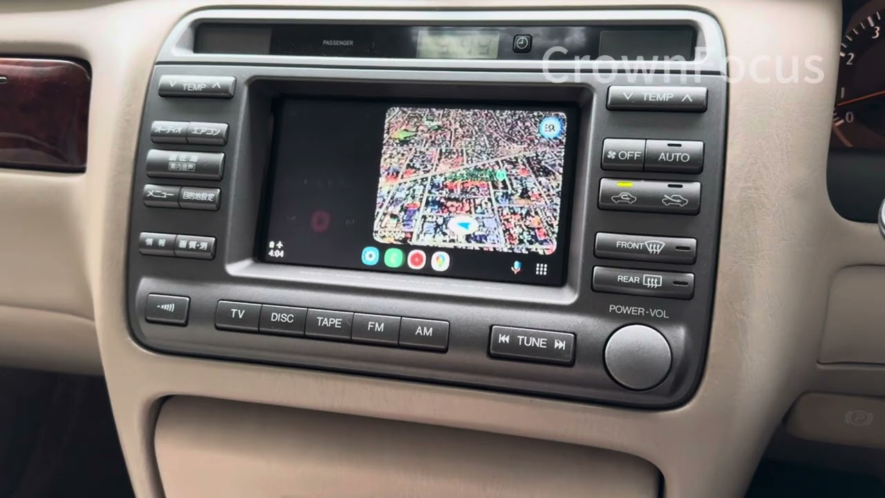 2000-2003 Toyota Crown JZS171 Athlete V Original Head Unit wireless Apple CarPlay & Android auto kit
