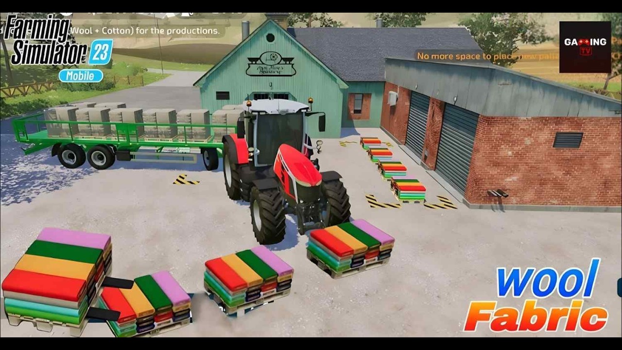 FS 23 Wool to Fabric Selling Process #farmingsimulator #farmingsimulator23