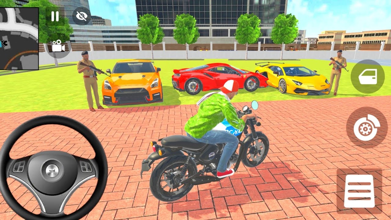 🎮 Franklin order by 1️⃣ Lamborghini 1️⃣ Ferrari in Indian bike Theft Auto simulator